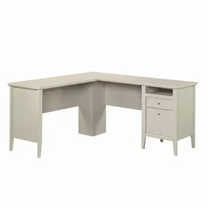 Larkin Ledge L-Shaped Corner Desk Glacier Oak