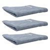 3x Bas Phillips Cairo Ribbed Collection Cotton Hand Towel 60x40cm Mercury