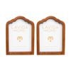 2pk Lvd 5x7 Inch Luxe Table/wall Decor Arched Picture/photo Frame 27x21.5x2cm