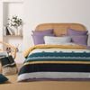 Dreamaker Maddison 100% Cotton Reversible Quilt Cover Set Queen Bed