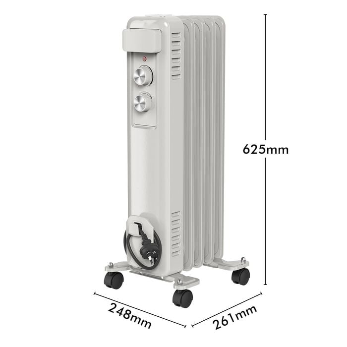 Click 1000W 5 Fin Oil Heater