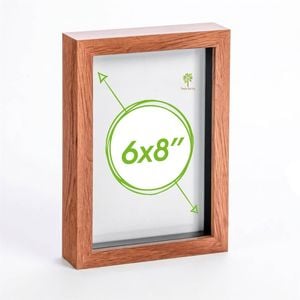 Nicola Spring Acrylic 3D Box Photo Frame - 6" x 8"