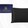 Luxor Crown Black One Piece 100% Pure Two-Side Silk Mulberry Pillowcase