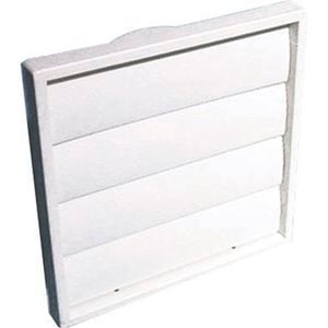Manrose Gravity Shutter Grill 100mm White