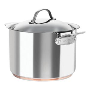 Chasseur Le Cuivre Stock Pot With Lid 24cm / 7.6l Stainless Steel