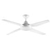 Arlec 130cm White 4 Blade Grid Connect Madrid ABS Smart Ceiling Fan with Light