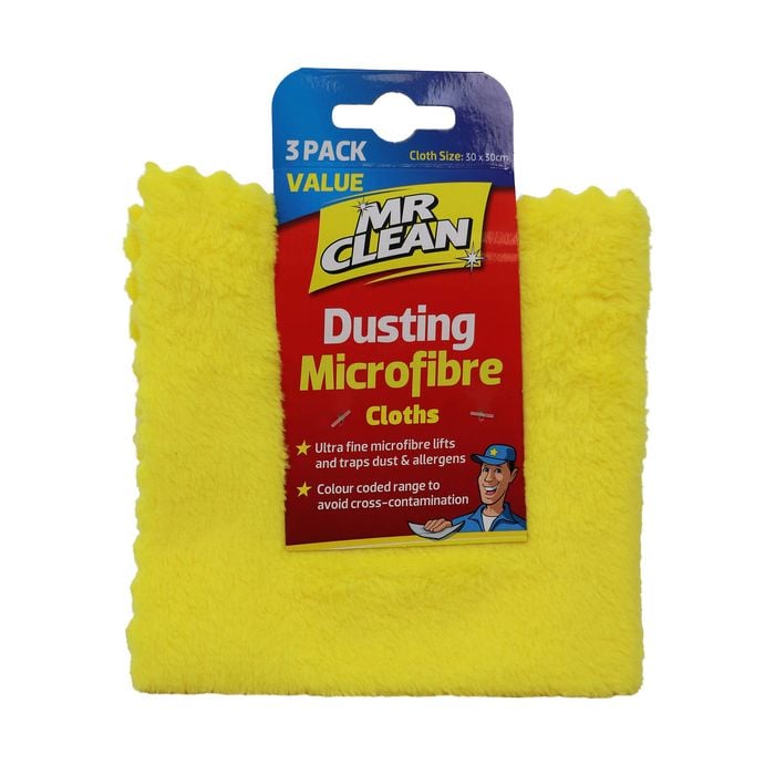 Mr Clean Dusting Microfibre Cloth - 3 Pack