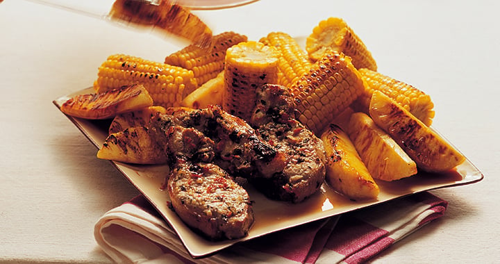Jerk Pork With Pineapple & Corn Recipe | Matador BBQs