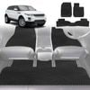 6D Diamond Car Floor Mats for Land Rover Range Rover Evoque 2010-2018-Full Set-Black-Outback GT