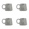 4PK Splosh Heartfelt Strength 440ml Stoneware Mug Coffee/Tea Cup - Green