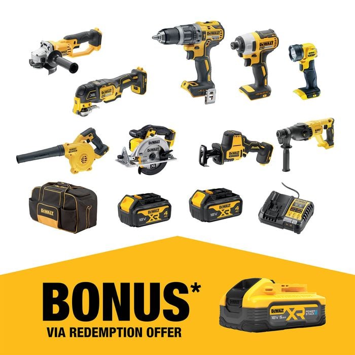 DeWALT 18V XR 4.0Ah 9 Piece Combo Kit DCZ901M2-XE