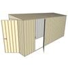 Build-A-Shed 1.2 x 4.5 x 2.0m Skillion Single Hinged Side Door Shed - Cream