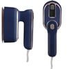 Portable Mini Ironing Machine, 180°Rotatable Handheld Steam Iron, Travel Garment Steamer - Blue