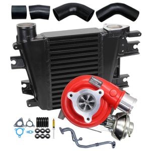 Gen1 High Flow Turbo+65mm Intercooler & Hoses And Genuine Oil Feed Pipe For Nissan Patrol Gu Zd30 3.0l Fits Early Di 2000-2002