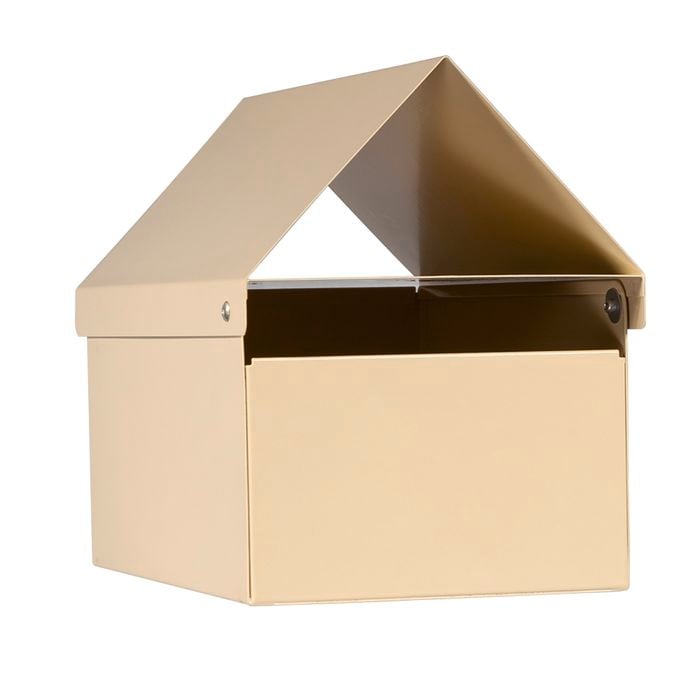Sandleford 160 x 210 x 290mm Cream Crest Economy Post Mounted Letterbox