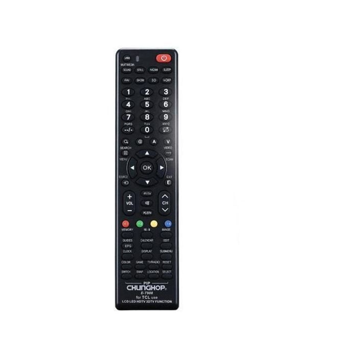 Chunghop Universal TV Remote Control Compatible with TCL LCD Smart HD Plasma