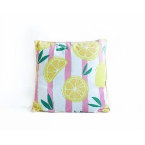 Rayell Indoor Square Cushion Lemon Luxury Pink 45x45cm