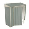 Build-a-Shed 0.8 x 2.3 x 2.0m Skillion Double Hinged Side Door Shed - Green