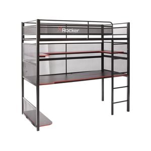 X Rocker Battlebunk Gaming High Sleeper Bunk Bed With Gamer Desk