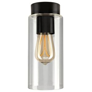 Brilliant 10cm Matt Black Juno DIY Install Batten Fix Light Shade