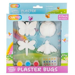 Crafted Paint Your Own Plaster Bugs - 4 Pack