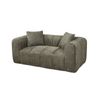 Modern Frameless Compressed Fabric 2 Seater Sofa