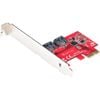 Startech.com Sata Controller - Serial Ata/600 - Pci Express 2.0 X1 - Plug-in Card - 2 Total Sas Port(s)