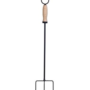 Glow 10 x 70cm Toasting Fork Black Steel With Timber Handle