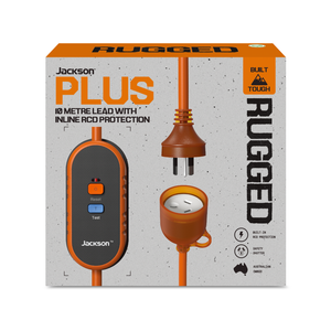 Jackson Rugged Inline 10M HD Extension Lead with RCD Safety Switch