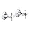 Estilo Chrome Jumper Valve Wall Top Assembly Set