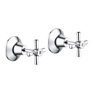 Estilo Chrome Jumper Valve Wall Top Assembly Set