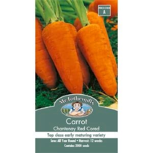 Mr Fothergill's Carrot Chantenay Red Cored Seeds
