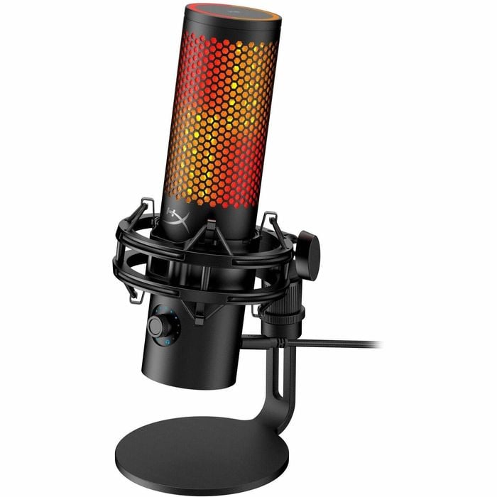 HyperX QuadCast 2 S Microphone – Black, 3m Cable, Stereo, Cardioid/Omni Pickup, 20Hz–20kHz Range