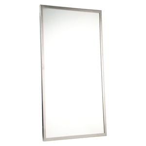 Metlam Australia 600mm x 1000mm Satin Stainless Steel Framed Mirror