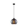 CLA Lighting CHUVA Smoke Black Glass with Rain Drop Effect Pendant Light - Wine Glass