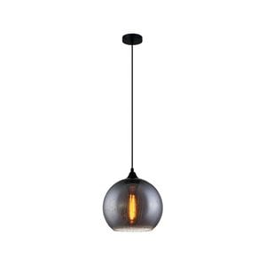 CLA Lighting CHUVA Smoke Black Glass with Rain Drop Effect Pendant Light - Wine Glass