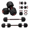 Propulse 40kg Adjustable Dumbbell Barbell Set Home Gym Weights Exercise