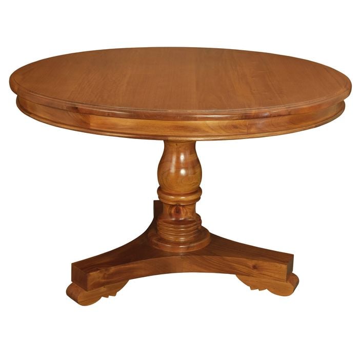 Tasmania Round Dining Table 120 cm - Light Pecan