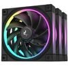 Deepcool Fl12 3in1 (3-pack) 120mm Unique Argb Fans, Low Noise, 4-pin Pwm, Fluid Dynamic Bearing, Addressable Rgb Led
