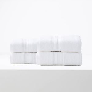 4pc Renee Taylor Brentwood 650GSM Low Twist Bath Sheet Bright