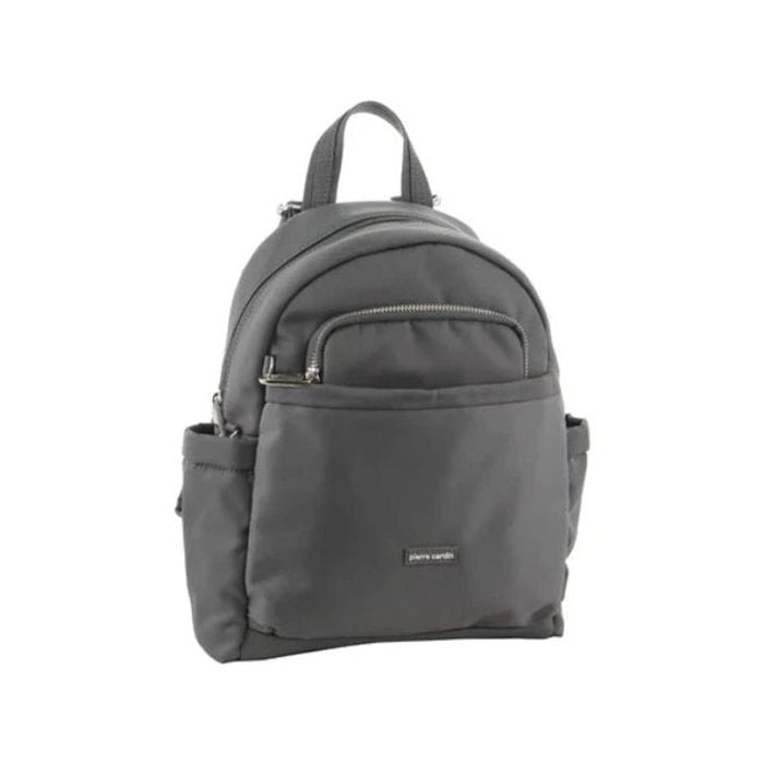 Pierre Cardin Nylon Anti-Theft High Quality Backpack Functional - Grey