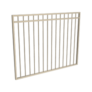 ProtectorAl 1201 - 1500mm x 1200mm Primrose Aluminium Garden Gate DTR All Up