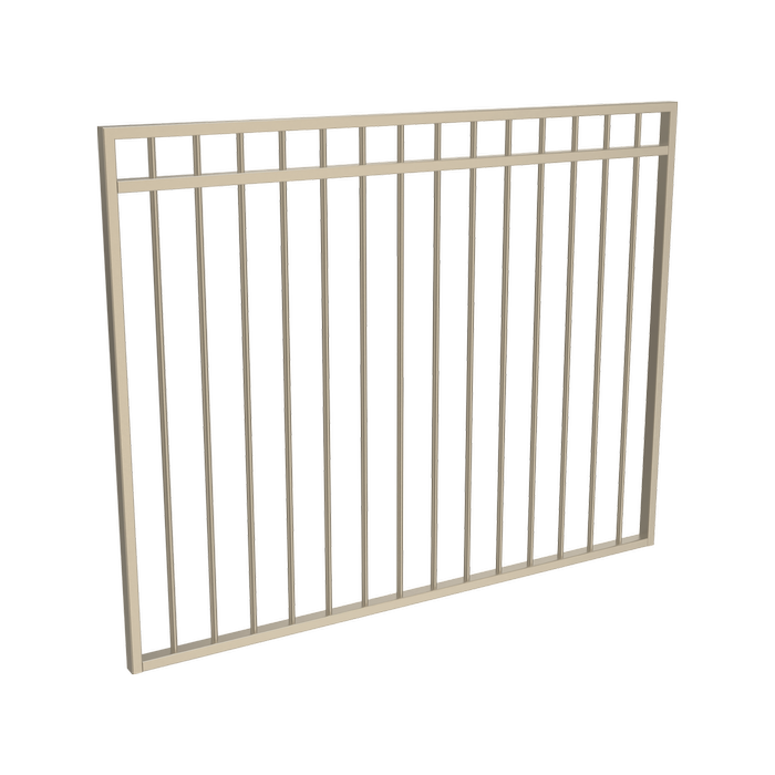 ProtectorAl 1201 - 1500mm x 1200mm Primrose Aluminium Garden Gate DTR All Up