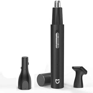 NNEOBA 3-in-1 Electric Nose Ear Hair Trimmer Painless Rechargeable Clipper Black