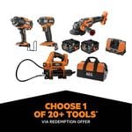 AEG 18V 5.0Ah 4 Piece FUSION Brushless Heavy Machinery Kit
