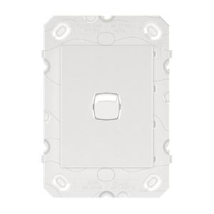 HPM ARTEOR 1 Gang Wall Switch - Grid Only - White