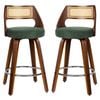 ALFORDSON Bar Stools Chenille 2X