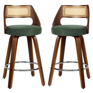 ALFORDSON Bar Stools Chenille 2X