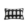 SOGA 30cm Contemporary Black White Geometric Pattern Throw Pillow