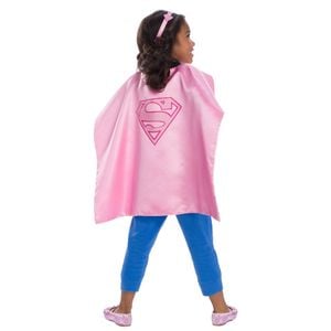 Dc Comics Girls Cape/Head Band Set Kids/Children Cosplay Dress-up Party Costume